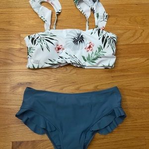 SHEIN high waisted bikini set